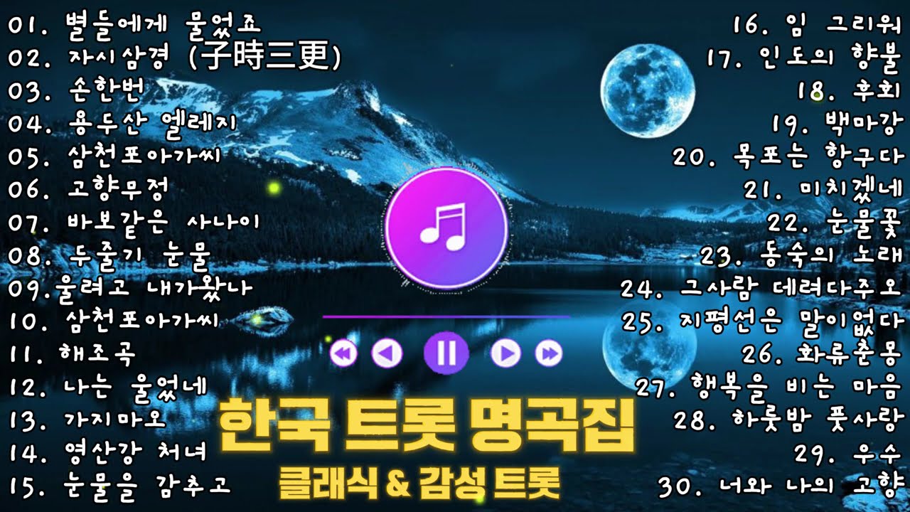 추억의 한국 트롯 명곡선 │ 시간 속에 남은 노래들 💔 인생이 묻어나는 트롯 명곡선 │이난영 · 이민숙 · 홍진영