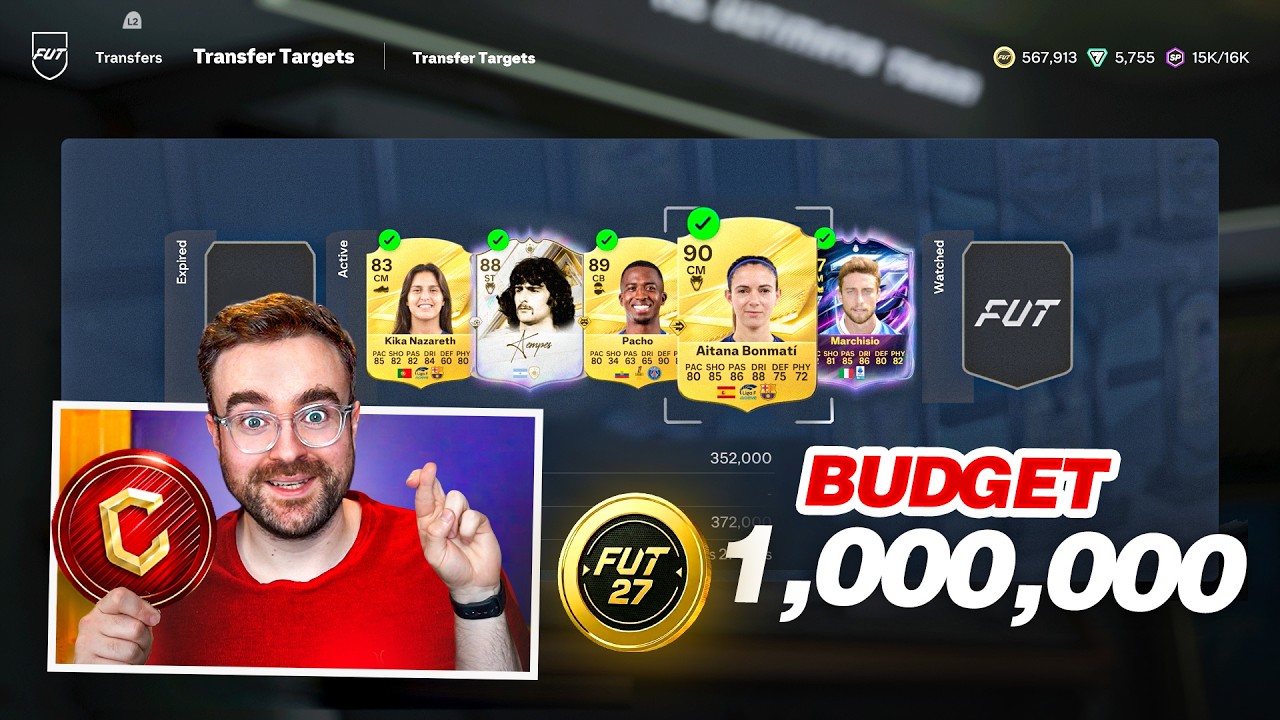 1 MILLION COINS TO BUILD MY FUT CHAMPS TEAM