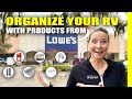 12 ULTIMATE RV ORGANIZATION IDEAS! Small Space Storage Organizing From Lowes | RV Living