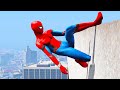 Spiderman falling off highest points spiderman gameplay jumpsfallsragdolls compilation