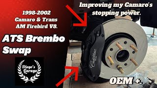 Cadillac ATS Brembo Swap Installation on 1998-2002 Camaro & Trans AM Firebird V8