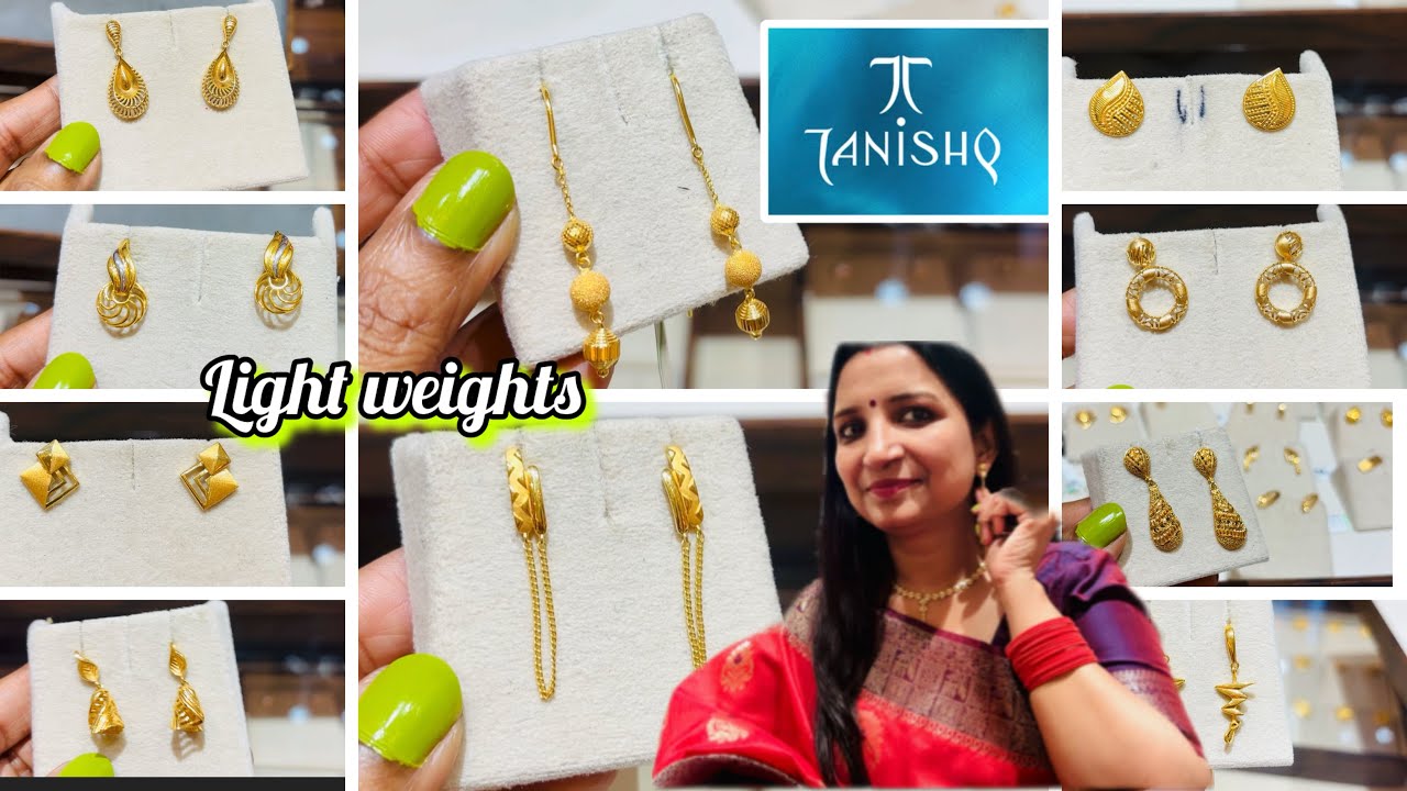 #tanishq Gold Earrings design with Price | Tanishq Gold earrings design |Tanishq  Daily wear earring