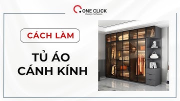 Hướng dẫn dựng tủ áo cánh kính #oneclick #plugins #sketchup
