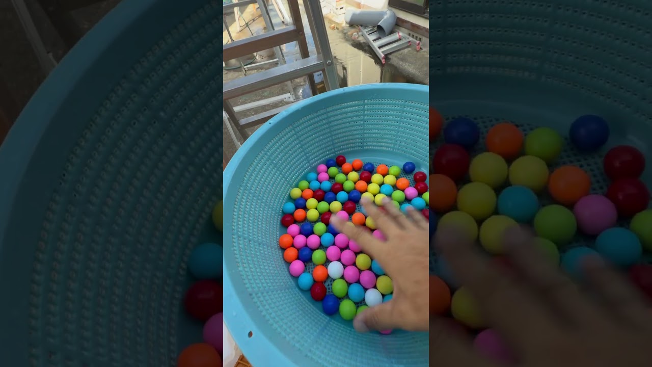 Marble Run Colorful Balls ASMR & Transparent PVC Pipe Slope 7