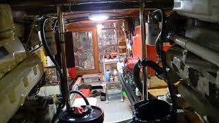 Caterpillar diesel engine room tour