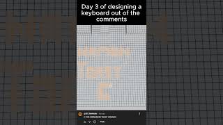 day 3 of designing a keyboard :D #blender #comments #art