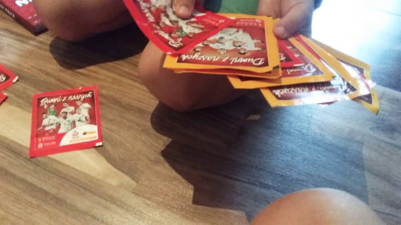 Dumni z naszych karty i naklejki z biedronki otwieram 10 saszetek 🦁😀