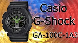 Мужские наручные часы Casio G-Shock GA-100C-1A3 купить недорого(Купить наручные часы Casio G-Shock GA-100C-1A3 Вы можете здесь: http://megatube.pro/?p=295 Электронные часы. Корпус и браслет выпо..., 2015-04-05T09:19:17.000Z)