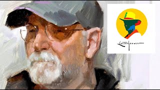 Portrait painting from live model in oil painting. Complete guide. screenshot 3