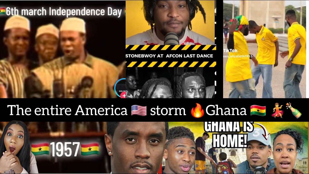 ECHOKE🔥💃MASSIVE CELEBRATION AS TOP AMERICAN🇺🇸CELEBRITIES STORM GHANA FOR INDEPENDENCE.