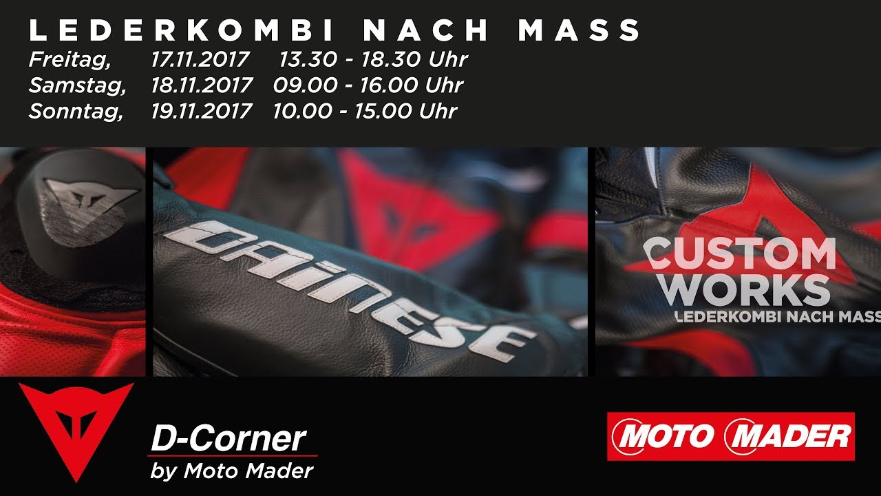 Dainese Masskombi-Event 2017 - Moto Mader AG