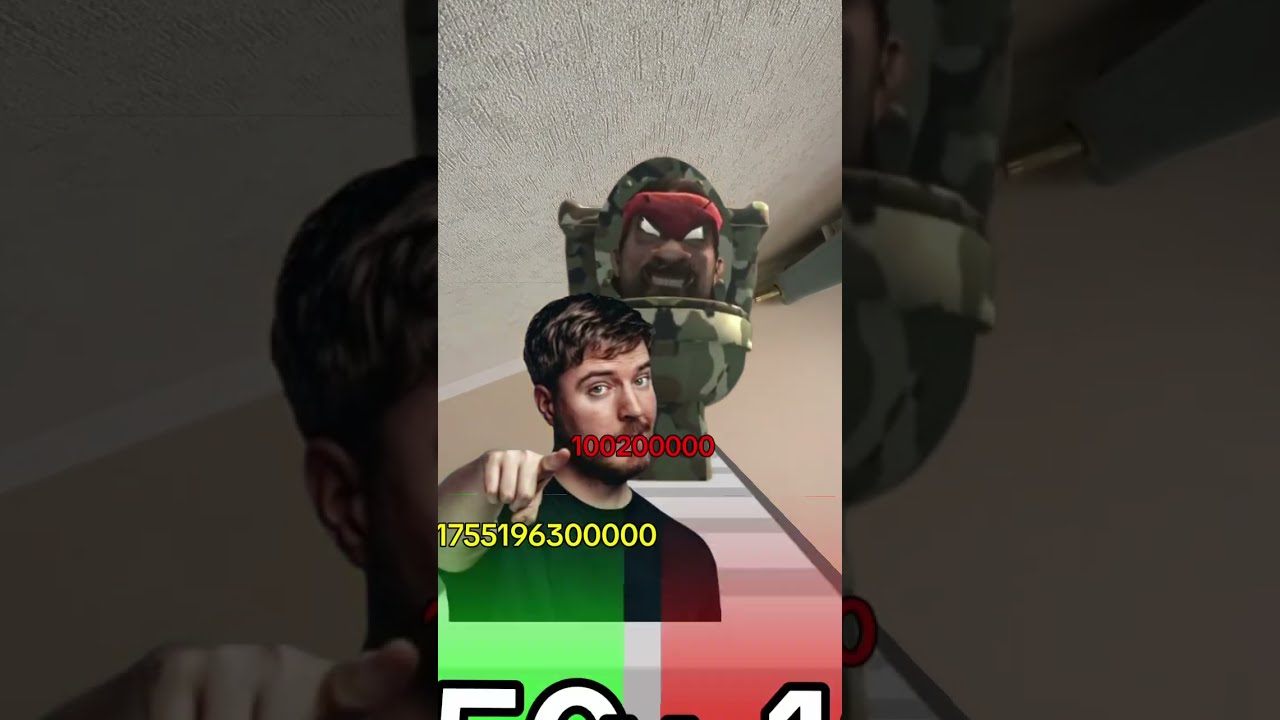 Mr Beast Vs Skibidi Mrbeast Skibiditoilet