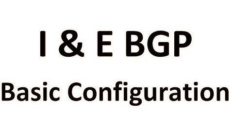 Lab # 1 IBGP and EBGP Configuration    BGP Basic Topology