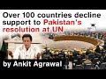 Embarrassment for Pakistan at UN - Over 100 countries decline support to Pakistan's resolution at UN