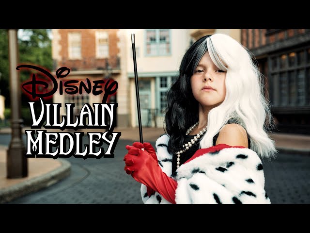 Disney Villain Medley - Singing Every Villain Song at Walt Disney World! | 8-year-old Claire Crosby class=