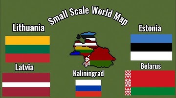 Small Scale in Minecraft Part 8: The Baltics and Belarus