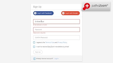 Tutorial PathoZoom® SlideCloud: How to sign up