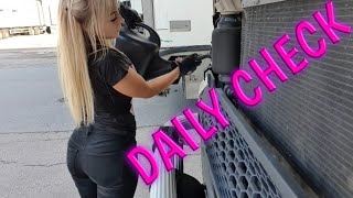 "Quick" daily truck check. Angelica Larsson