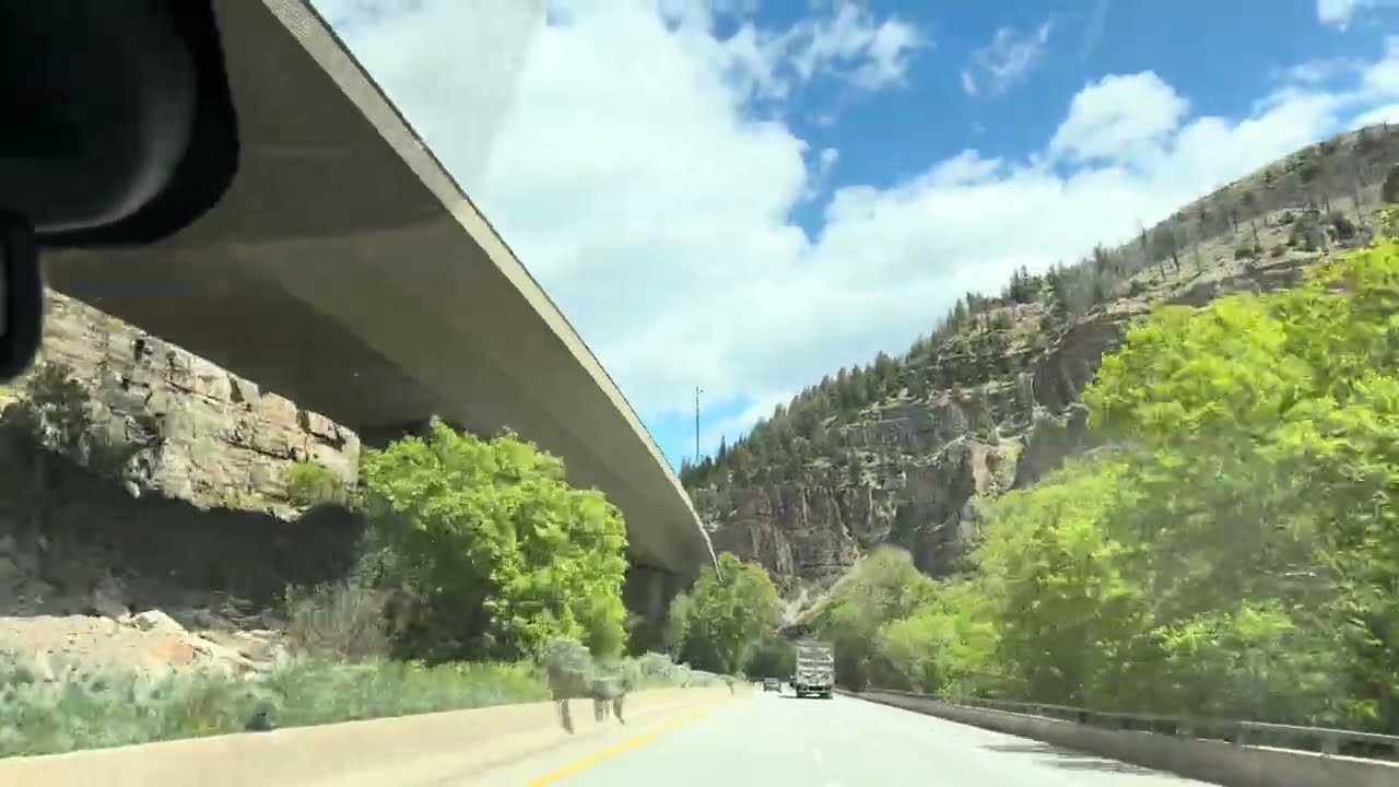 Colorado highway riding on I70. Love the landscape.