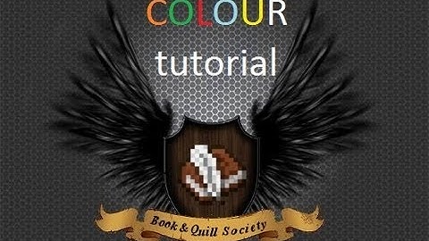 Minecraft Book and Quill colors tutorial
