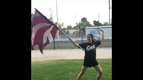 WHS Color Guard Flag Basics - Lucifer Toss