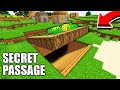 How to BUILD SUPER SECRET PASSAGE in FARMLAND in Minecraft ？ FARMLAND TUNNEL ! CURSED passage