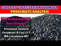 Proximate Analysis of Coal||Coal GCV calculation formula||Proximate analysis of coal calculation?