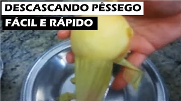 Como cortar um pêssego ao meio?