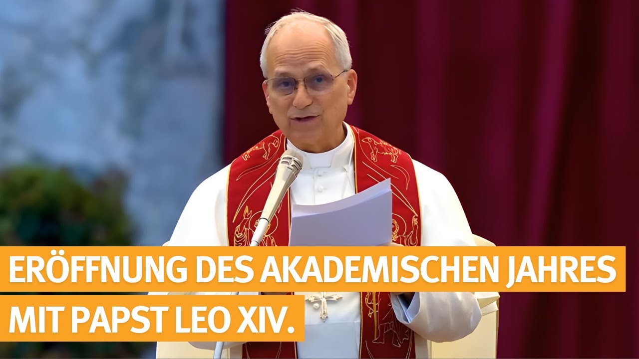 Eröffnung d. akademischen Jahres mit Papst Leo XIV., Päpstl. Lateranuniversität in Rom -  14.11.2025