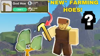 Booga Hybrid Update New Farming Hoes & Secret Cave Item? Booga Booga Hybrid