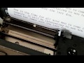 Typing on a Canon Typestar 6 Thermal Typewriter