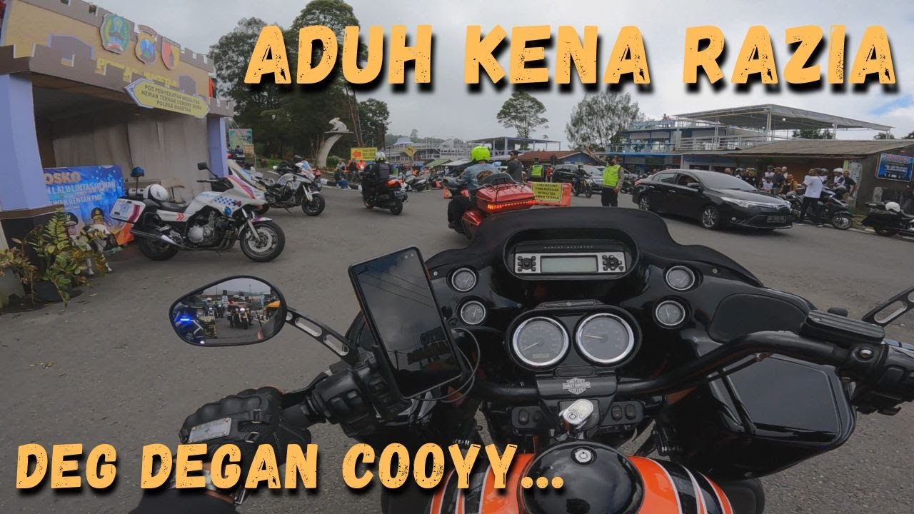 RASANYA LAGI TOURING KENA TILANG? DEG DEGAN JUGA... | TOURING NAIK ROADGLIDE