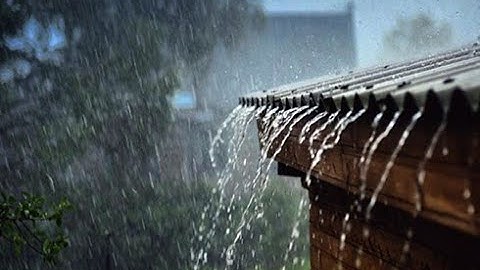 [ Ngủ ngon dã man ] với tiếng mưa rơi trên mặt hồ, mái tôn cùng với  Nhạc thư giãn dễ ngủ