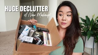 DECLUTTER: Huge Box of NEW Makeup | Jerlyn Phan
