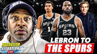 Skip Bayless: LeBron Should Join Wemby & The Spurs NOW 😳🔥