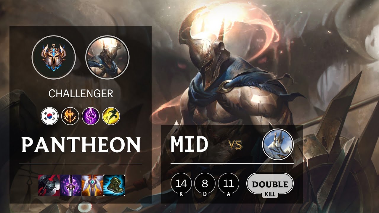 Pantheon Mid vs Galio - KR Challenger Patch 10.15