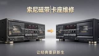 索尼WR775磁带双卡走带异常，打理机芯，让经典重获新生