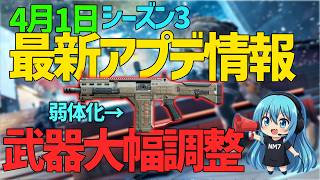 【CoD:BO7】4月1日最新アプデ情報紹介!シーズン3パッチノート武器調整大量に来た!