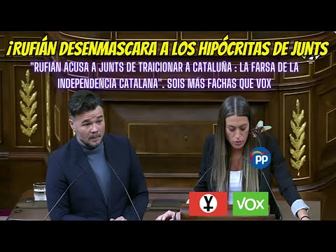 "Rufián Desenmascara a Nogueras: La Hipocresía de Junts al Descubierto"