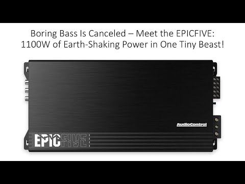 Boring Bass Is Canceled – Meet the EPICFIVE: 1100W of Earth-Shaking Power in One Tiny Beast!