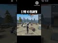 #freefire 1vs4 cluch #shortvideo