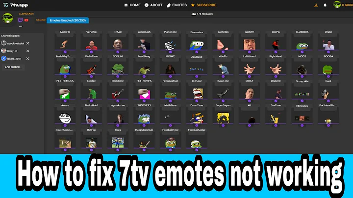 How to fix 7tv emotes not working | 7tv emotes not working