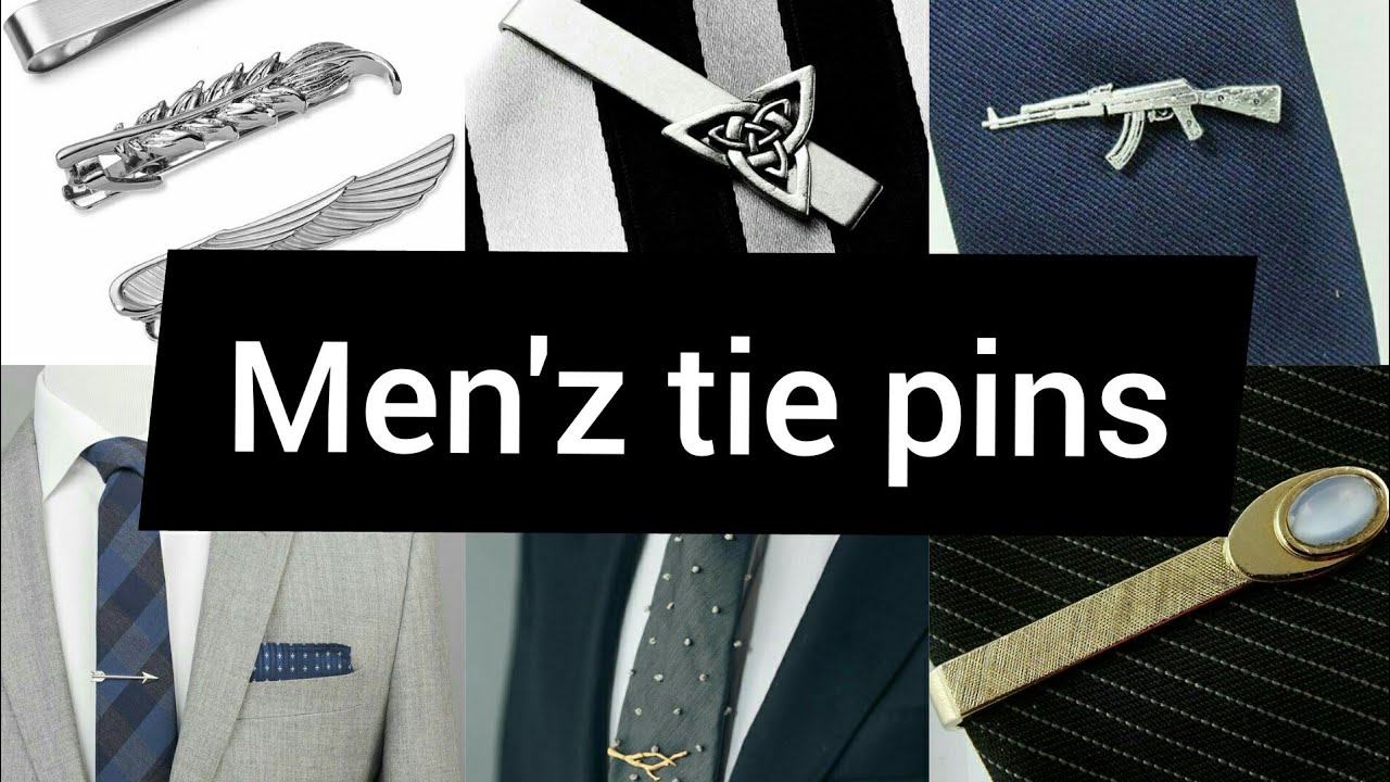 Trendy mens tie pins design|| stylish tie pins|| tie pins design for ...