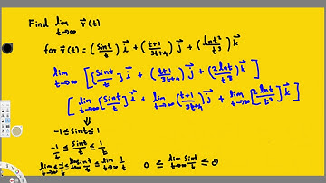 Finding the Limit of a Vector Function #3 - Vector Calculus
