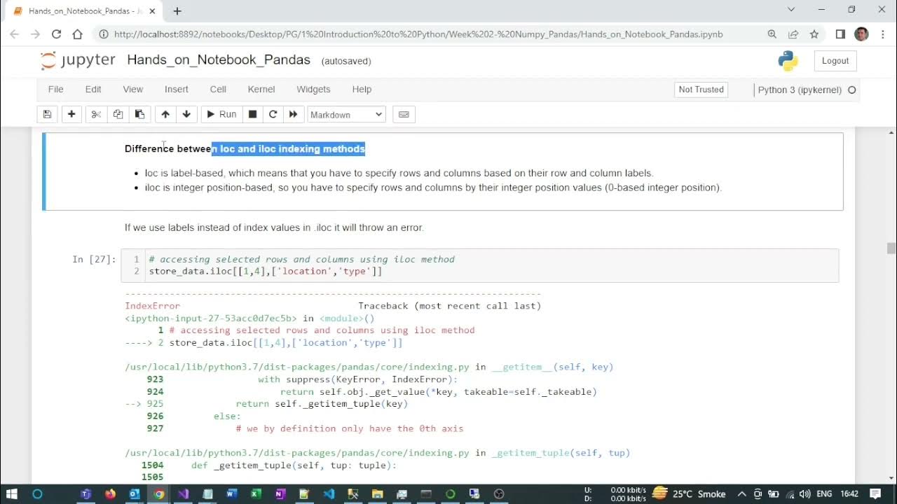 5 Pandas Hands_On | Python for Data Science | Python for AIML | Talks ...