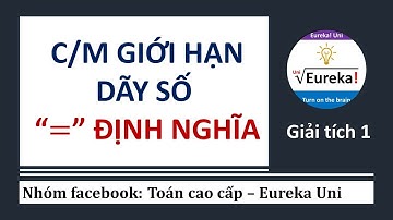 Giải tích 1 | 1.1 Giới hạn dãy số: chứng minh giới hạn bằng định nghĩa