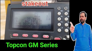 How to stakeout or setting out or layout topcon GM series Very easy method.