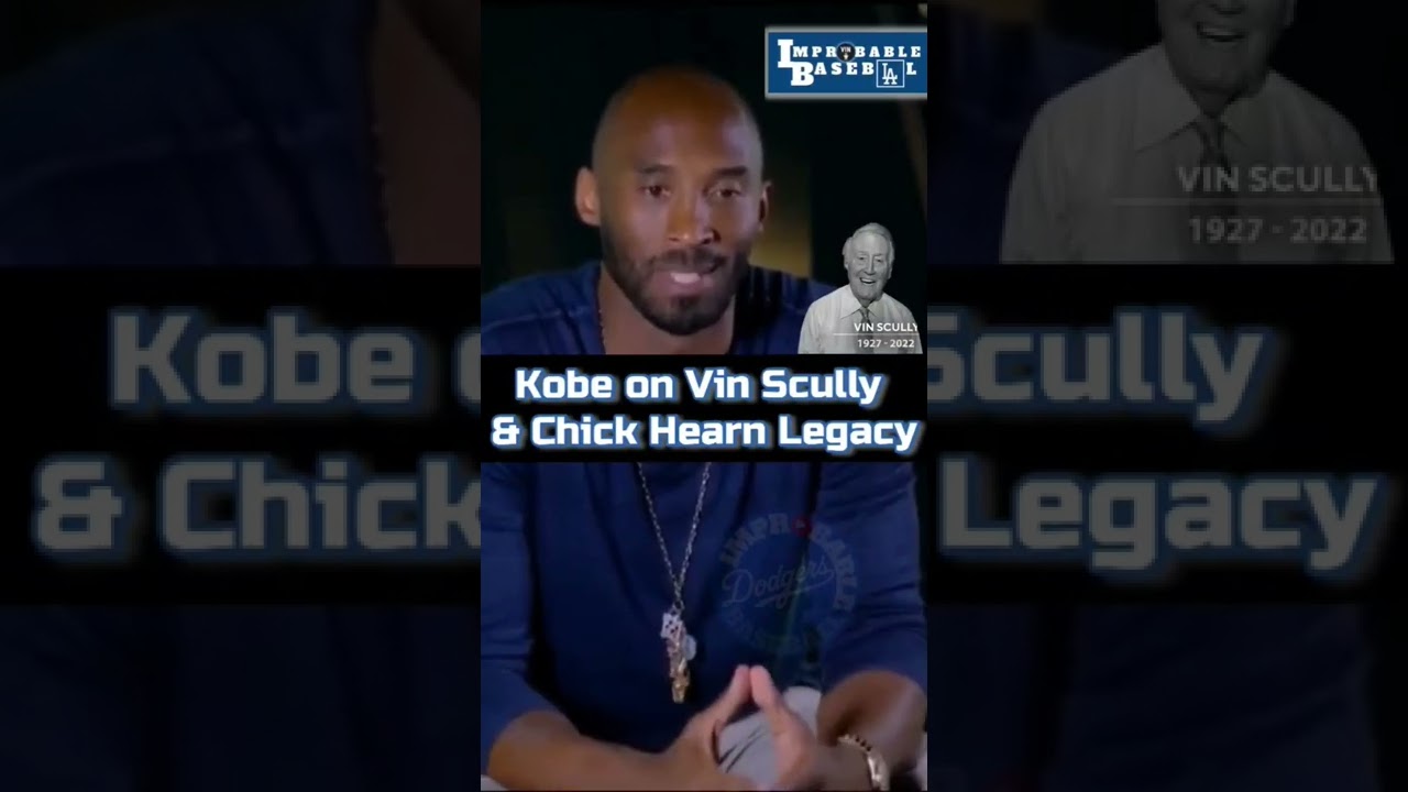 🥺 Kobe Bryant on Vin Scully's Legendary Los Angeles Dodgers Legacy 🎙🕊  #Shorts #VinScully #Dodgers 