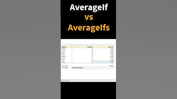 Excel Tip#1 - AVERAGEIF vs AVERAGEIFS.  #exceltips #shortsviral #shorts #shortsvideo #viral #excel