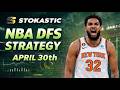 NBA DFS Strategy Thursday 4/30/26 | DraftKings &amp; FanDuel NBA Lineup Picks